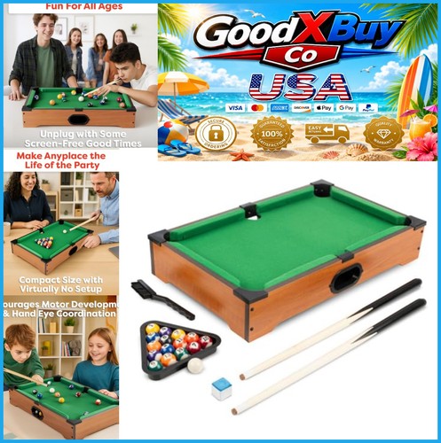 Mini tabletop pool table - mini,