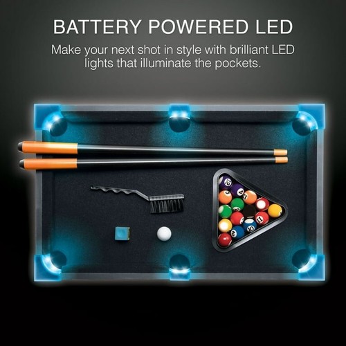 Led mini billiards pool - led, table