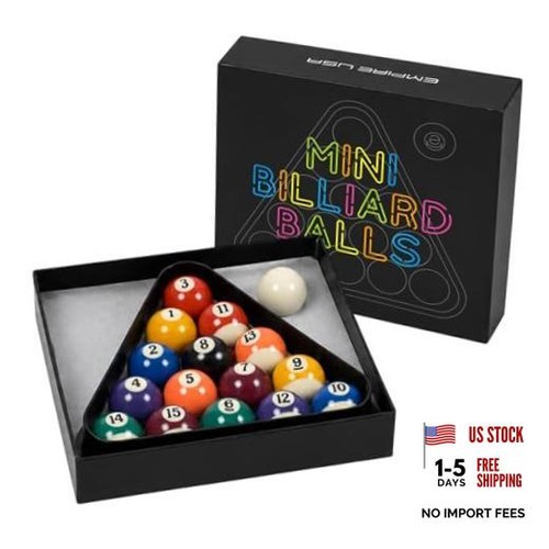 Mini billiards pool ball set - pool,