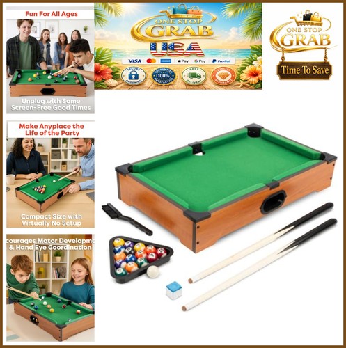 Mini tabletop pool table - tabletop,