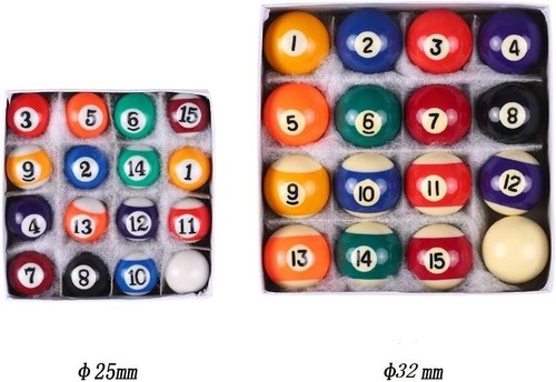 Mini pool balls set 16pcs - mini,